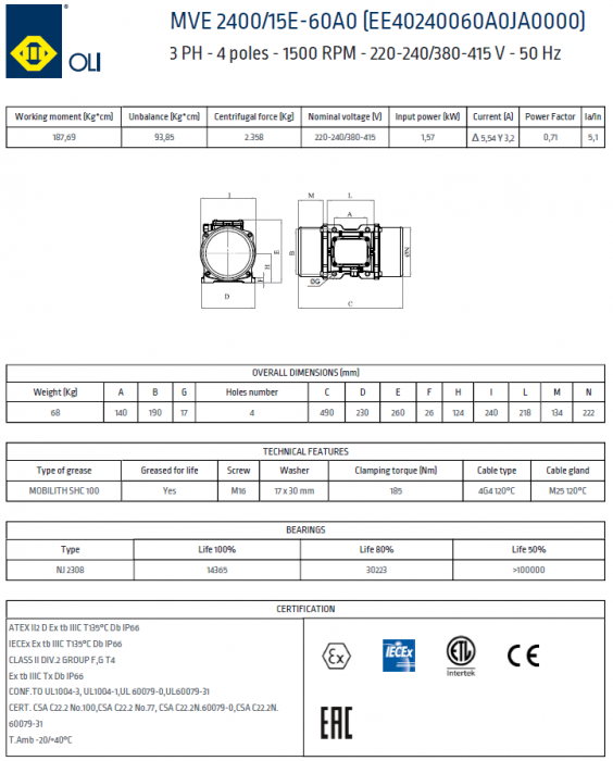 VIBRATOR ELECTRIC MVE 2400/15 [2]