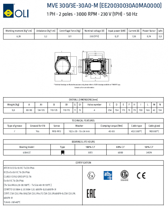 VIBRATOR ELECTRIC MVE 300/3M [2]