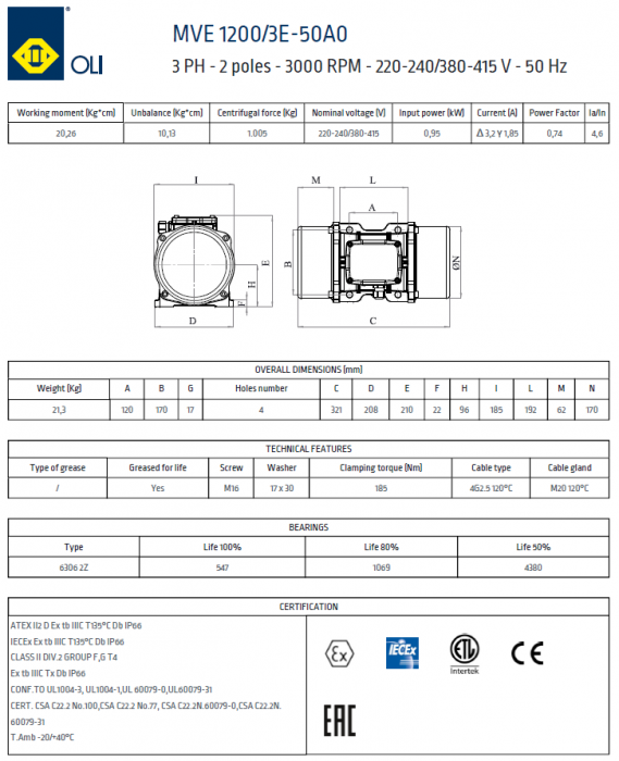 VIBRATOR ELECTRIC MVE 1200/3 [2]