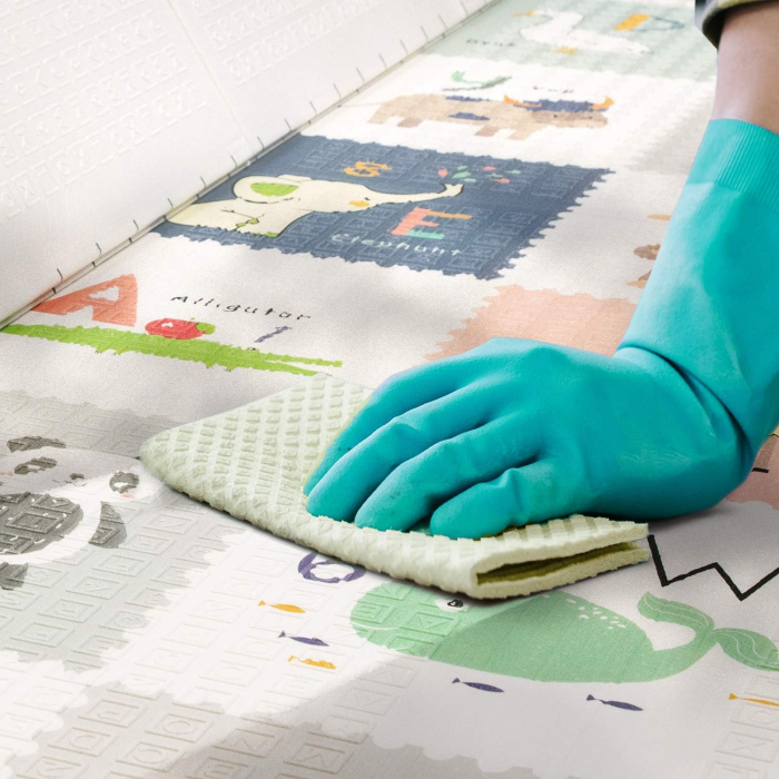 Covoras de joaca pentru copii XXL, 200x180x1.5 cm, Termic, 2 fete, Pliabil, Impermeabil, non-toxic, Ecologic, Antialunecare, Izolant, Interactiv [9]
