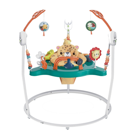 Jumper bebelusi - Saritor pentru copii cu Centru de Activitati VichemaToys®, Baby Jumper, Scaun rotativ 360°, 3 trepte de inaltime, Sunete, Lumini, Accesorii, 6 luni+