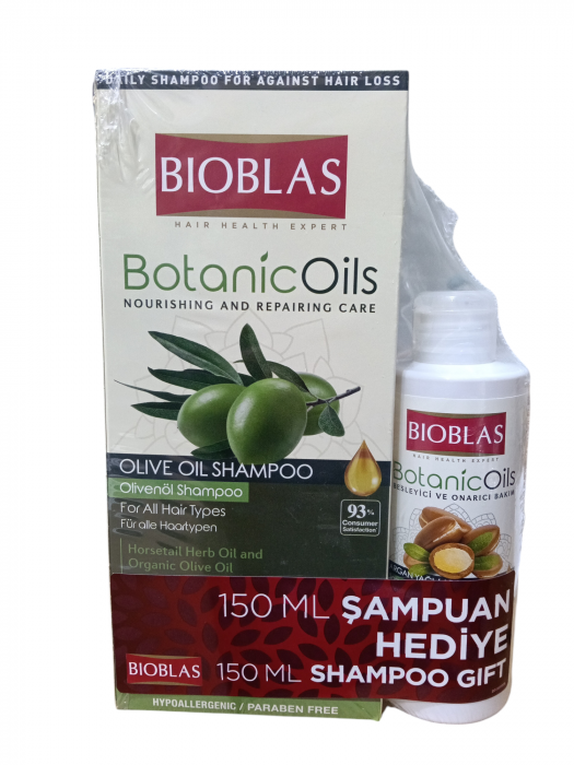 BIOBLAS SAMPON OLIVE 360ML+S ARGAN 150ML [1]