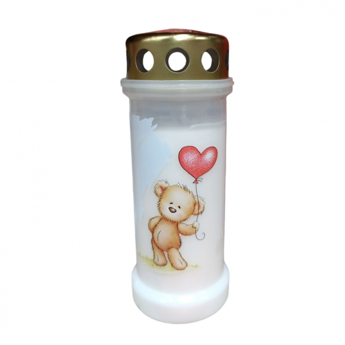 CANDELA BOLSIUS NR6 mesaj teddy alb [1]
