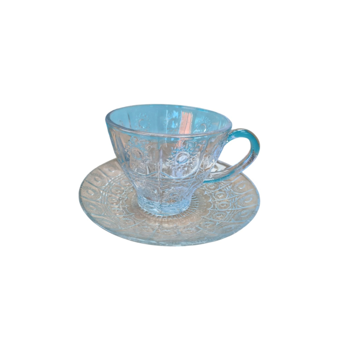 CESTI CAFEA+FARFURII STICLA BOHEMIA [2]