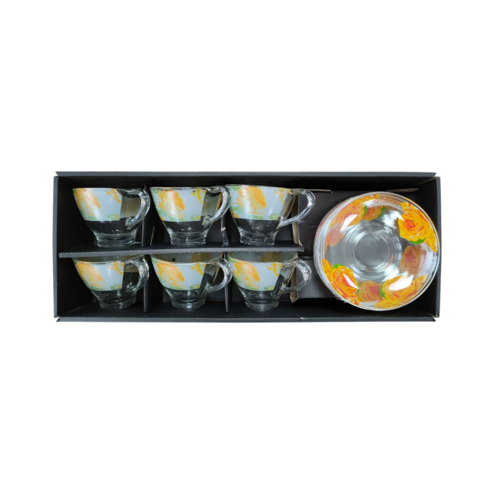 CESTI CAFEA +FARFURII STICLA (VINA color) [2]