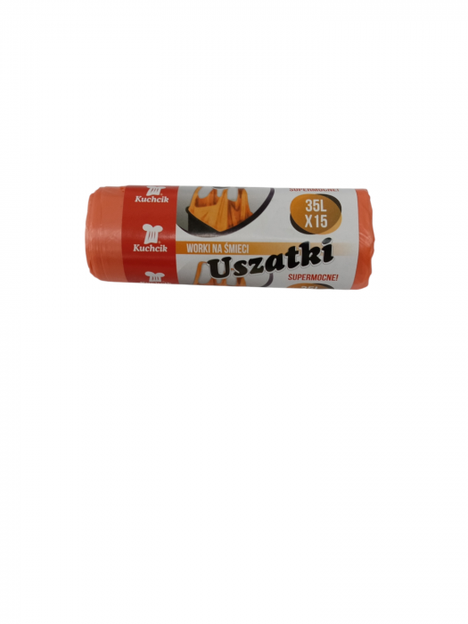 CLARINA SACI MENAJ cu manere (35L/15buc) orange [1]