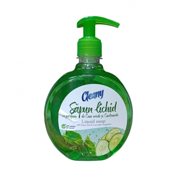 CLEANY SAPUN LICHID 500ML castravete/ceai verde [1]