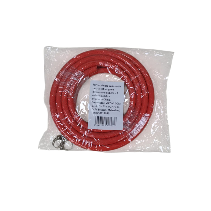 Furtun gaz cu insertie 4M+2 coliere 24D 22-2 [2]