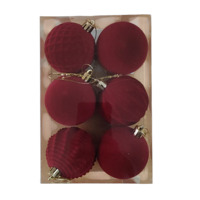 Globuri de Craciun 6pcs, 6cm 25M 1-53 [1]
