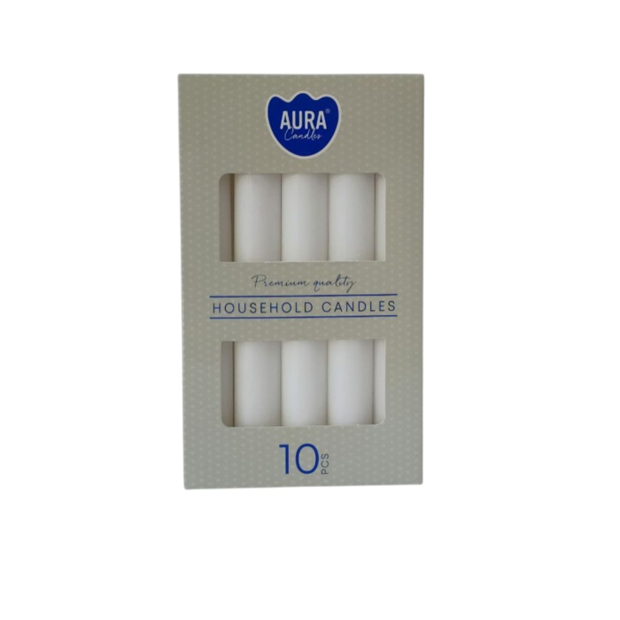 LUMANARI CILINDRICE ALB BOLSIUS(10buc/set)S1-090 [1]