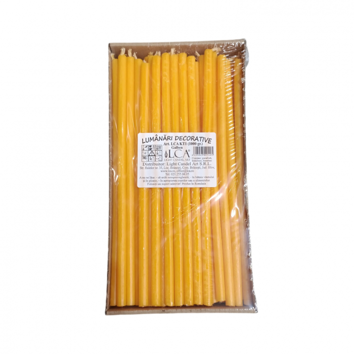 LUMANARI FEST.1KG(15/BX) GALBEN [1]