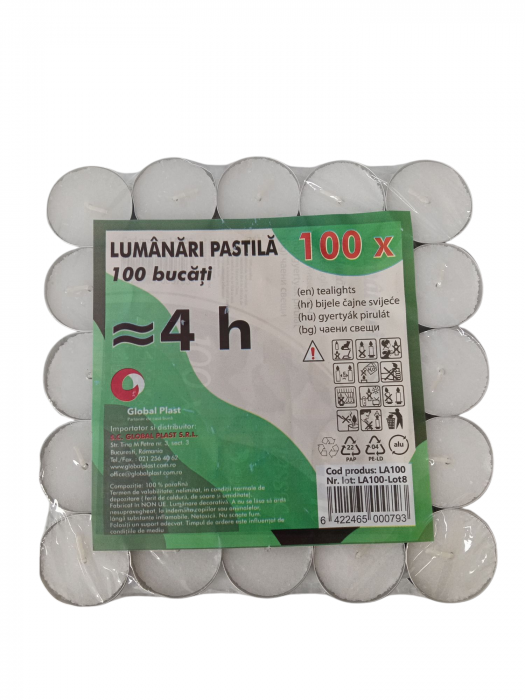 LUMANARI PASTILE ALBE(100BUC) [1]