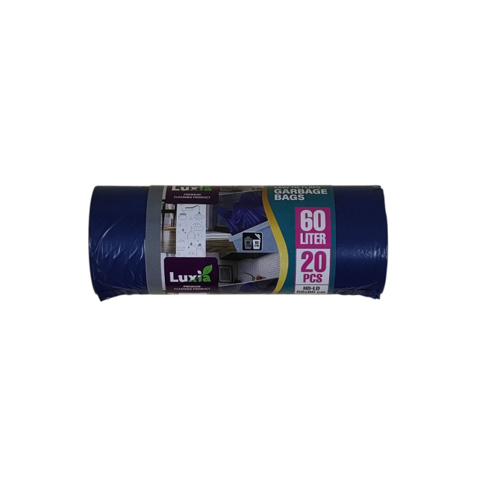 LUXIA SACI MENAJ cu urechi (60L/20buc) turcoaz [1]