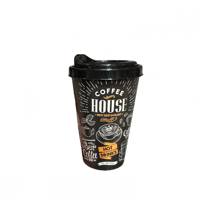 PAHAR DECO cu capac 400ml plast. [1]