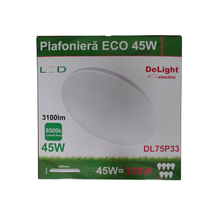 PLAFONIERA 45W/L.R ECO LED ALBA SPN (t.verde 0.8) [2]