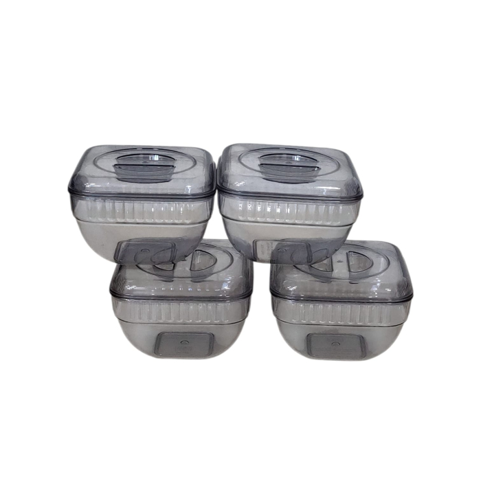 SET PATRAT (4buc) CRISTAL CU CAPAC 450ml [1]