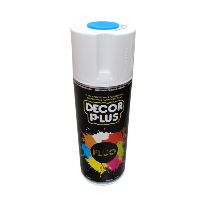 SPRAY DECOR-PLUS fluorescent 400ml albastru [1]