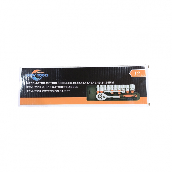 Trusa chei tubulare cu racila, 1/2, 12pcs 29.22 [1]