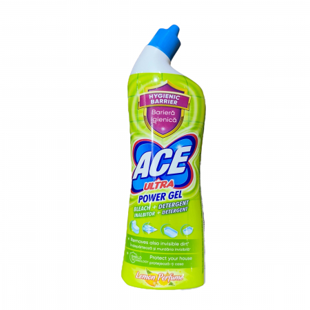 SOLUTII WC - ACE POWER GEL 750ML LEMON