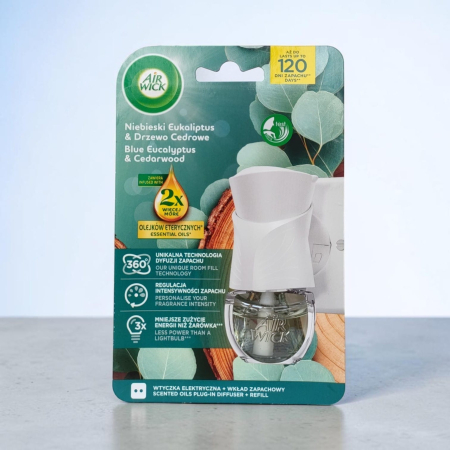PRODUSE CURATENIE UNIVERSALE - AIR WICK ODORIZANT APARAT EL+REZ.19ML EUCALYPT&CEDARWOOD*6
