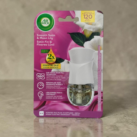 PRODUSE CURATENIE UNIVERSALE - AIR WICK ODORIZANT APARAT EL+REZ.19ML SMOOTH&MOON&LILY*6