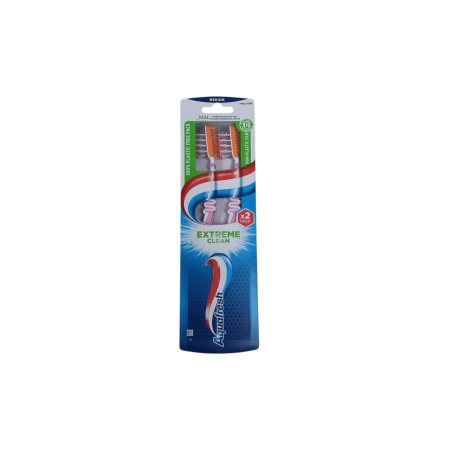 IGIENA ORALA - AQUAFRESH PERIUTA DINTI EXTREME CLEAN MEDIUM (2/PACK)