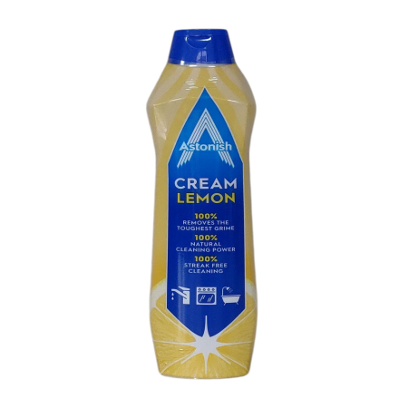 SOLUTII SUPRAFETE - ASTONISH crema de curatat lemon 500ml