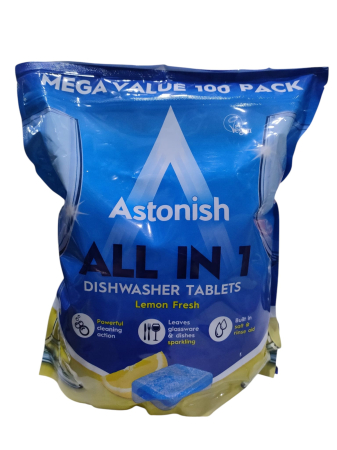 SOLUTII SUPRAFETE - ASTONISH tablete masina spalat vase 100 buc