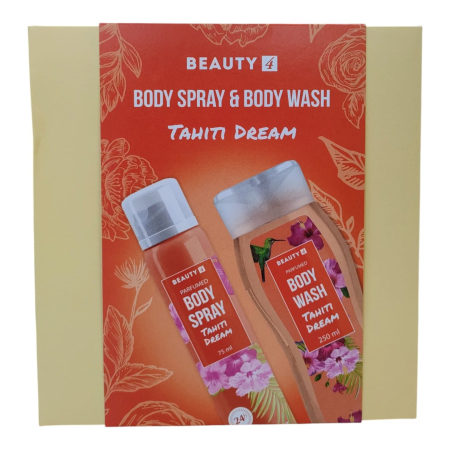 Import - BEAUTY SET DAMA (BODY SPRAY 75ml +GEL DUS 250ml)TAHITI DREAM