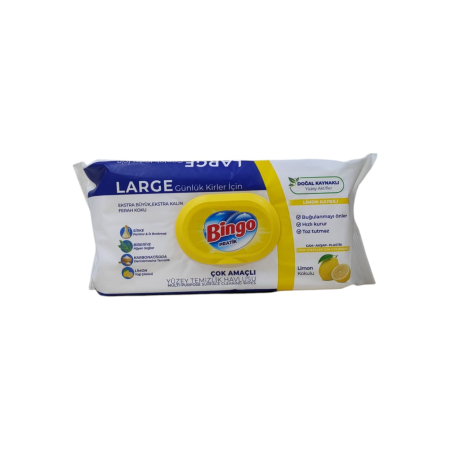 PRODUSE CURATENIE UNIVERSALE - BINGO SERVETELE UMEDE MULTISUPRAFETE (96buc)lemon