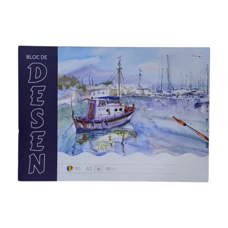 PAPETARIE - BLOC DESEN A3 (16 file)