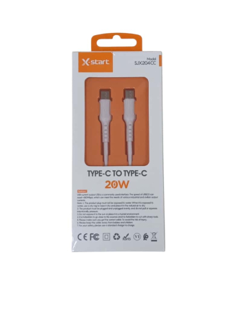 SCULE DE MANA - CABLU DATE USB C-USB C SJX204CC-WHITE