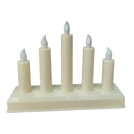 CANDELE & LUMANARI - Candela electrica cu 5 LED-uri 26M 21-1(nu include baterii)