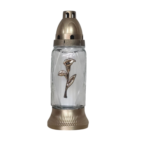 CANDELE - CANDELA STICLA CU CALA 340-FL-A