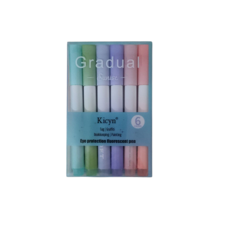 NeoSysApi - Carioca fluorescent, set 6 pcs 25J 27-19