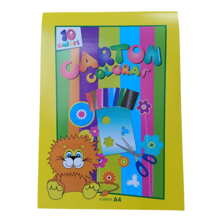 PAPETARIE - Carton colorat, 10 culori A4 26M 2-8