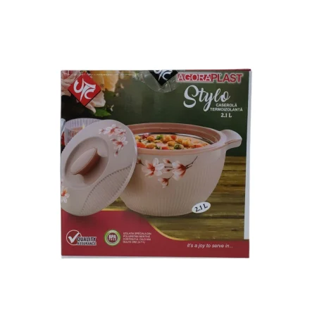 CUTII ALIMENTE, COSURI - CASEROLA 2.1L TERMOIZOLANTA STYLO