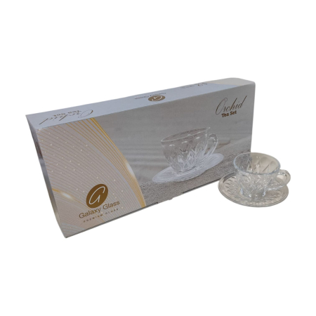 PRODUSE UZ CASNIC SI MENAJ - CESTI CAFEA+FARFURII STICLA ORHIDEE