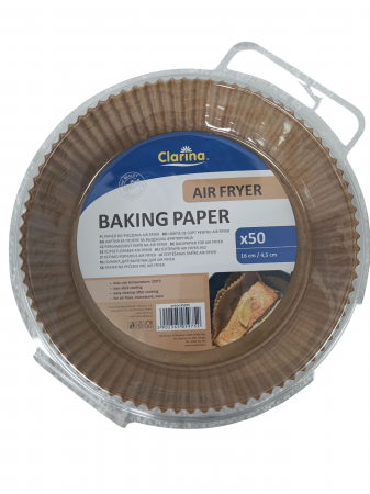 PRODUSE UZ CASNIC SI MENAJ - CLARINA HARTIE AIR FRYER 16x4.5CM 50buc (rot.)