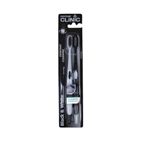 IGIENA ORALA - CLINIC PERIUTE BLACK & WHITE 2PCS