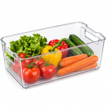 PRODUSE UZ CASNIC SI MENAJ - Cutie organizare frigider transparenta 26M 28-3