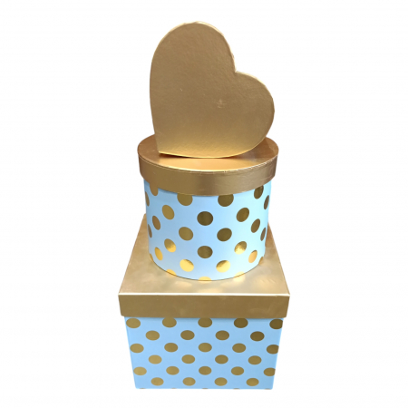 ARTICOLE ANIVERSARE - CUTII 30.63 3/set(patrat/rotund/inima)