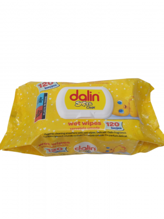 PRODUSE UZ CASNIC SI MENAJ - DALIN (120)SERVETELE UMEDE soft&clean
