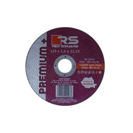 ACCESORII SCULE ELECTRICE SI CONSUMABILE - DISC RSQ PREMIUM PLUS 125*1,5