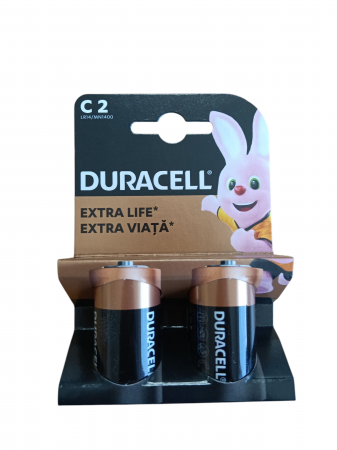 BATERII SI ACUMULATORI - DURACELL BATERIi BASIC 2/set C2(R14)