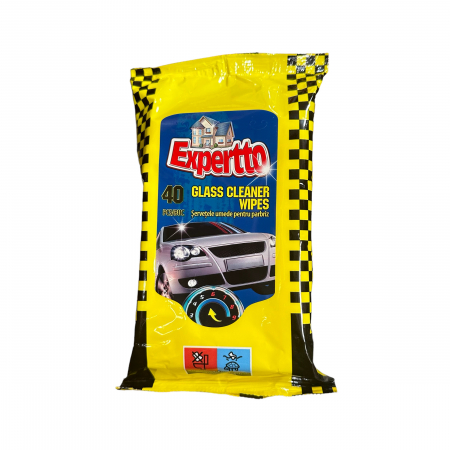 PRODUSE CURATENIE UNIVERSALE - EXPERTTO SERV UMEDE pt parbriz (40buc)
