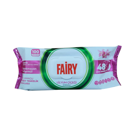 PRODUSE UZ CASNIC SI MENAJ - FAIRY SERVETELE UMEDE MULTISUPRAF.100buc LILYUM