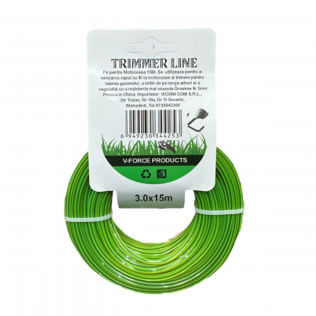 UTILAJE PT GRADINA SI ACCESORII - FIR TRIMMER 3.0x15m   Ean13-14