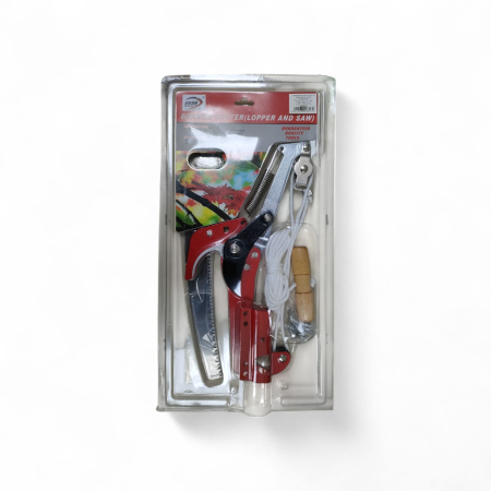 UTILAJE PT GRADINA SI ACCESORII - Foarfeca+fierastrau pomi cu sfoara  24N 2-16