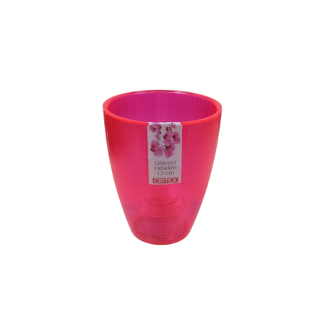 GHIVECE SI JARDINIERE - GHIVECI ORHIDEE cu masca cristal fucsia D13